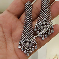 Anne Black Rhodium Earrings