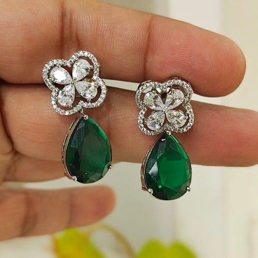 Iliana Green Earrings