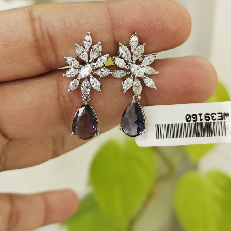 Maria Purple Earrings