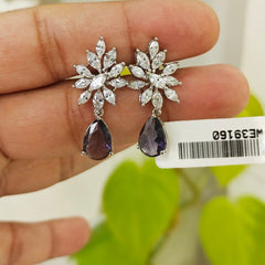 Maria Purple Earrings