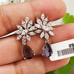 Maria Purple Earrings