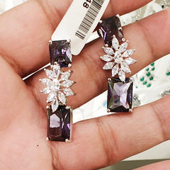 Folie Rhodolite Earrings