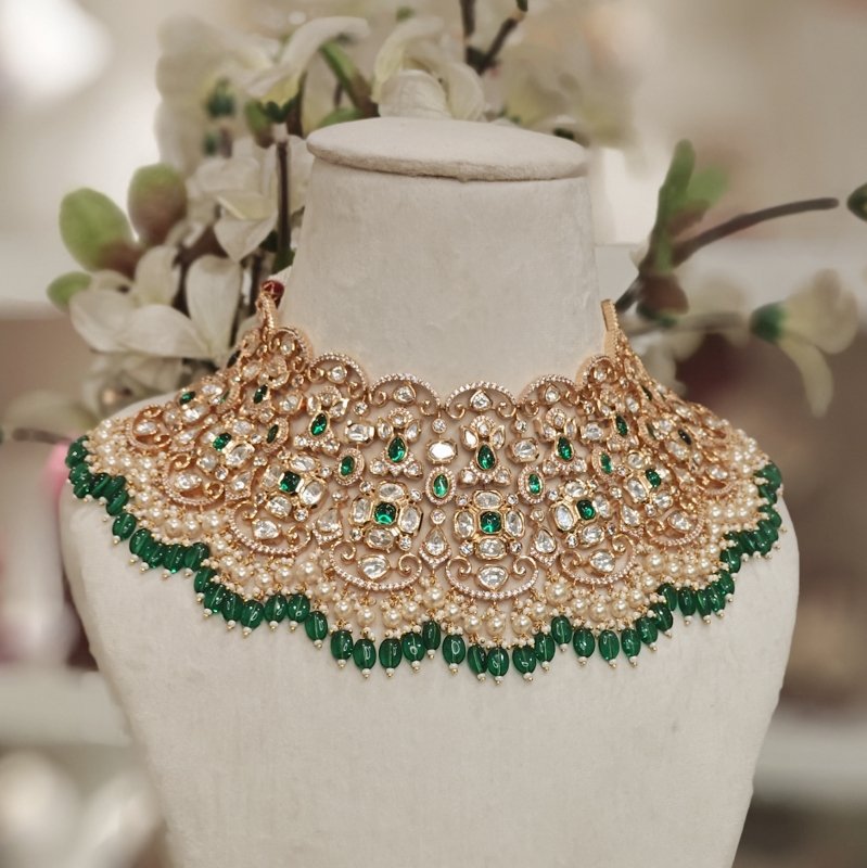 Saundarya Emerald Green set