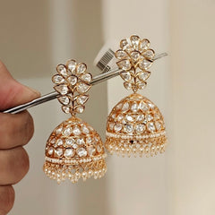 Amanaat Polki jhumki (Green)