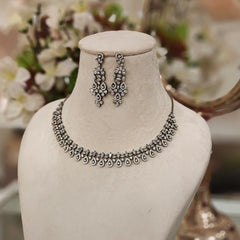 Rasika AD Necklace Set (black)