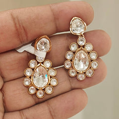 Marry moissanite Polki earrings