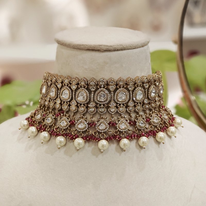 Rasika polki Neckline Set