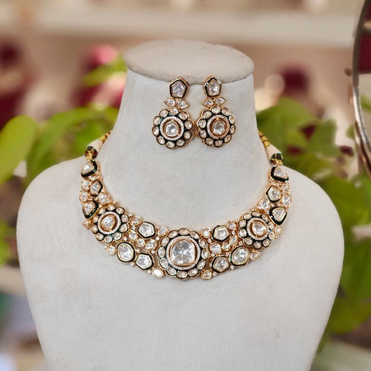 Rivayat Polki Neckline Set