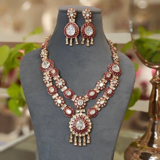 Vasudha long polki set