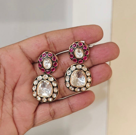 Amanat polki earrings