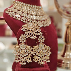 Pratiksha Polki Neckline Set ( pearl )