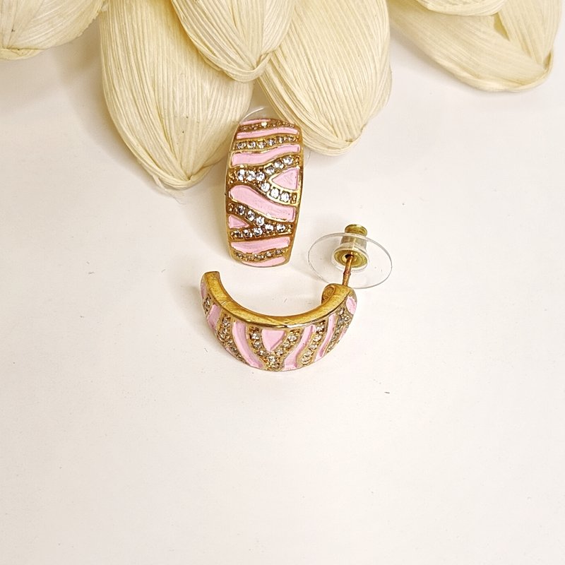 Neeru enamel bali (Pink)