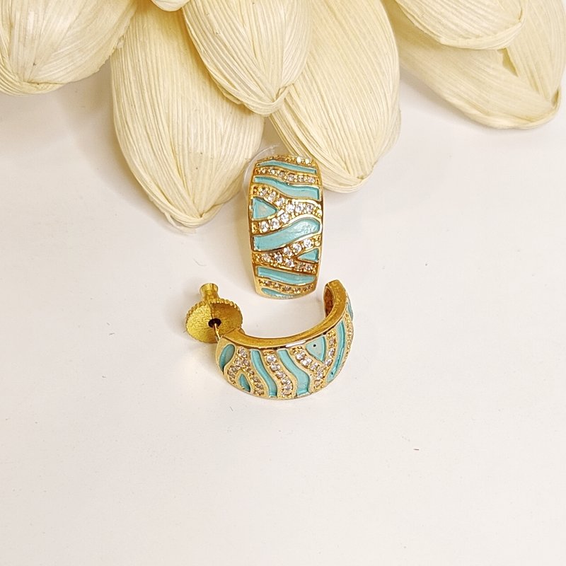 Neeru enamel bali (Mint Green)