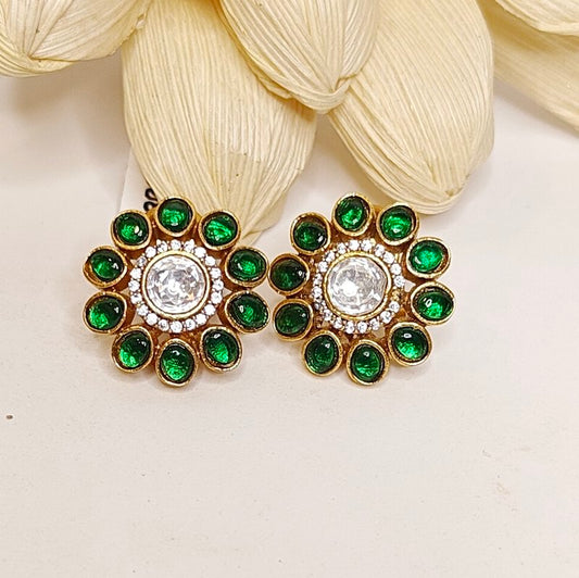 Rahaat moissanite polki studs