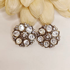 Neha polki studs (Golden)