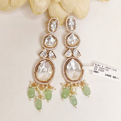 Almeda polki danglers (Mint Green)