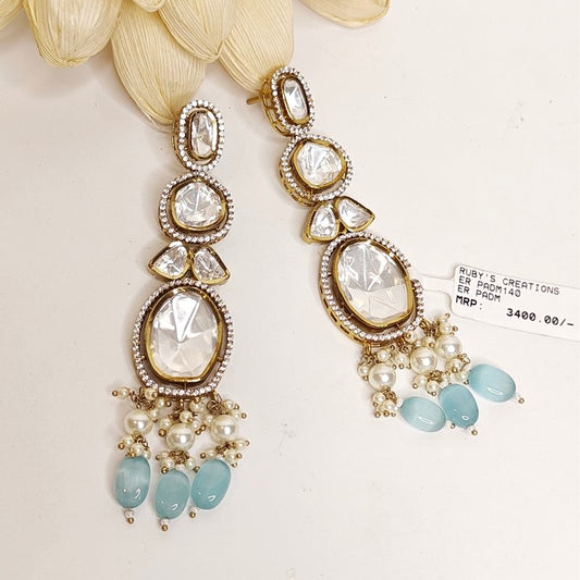 Almeda polki danglers (Aqua)