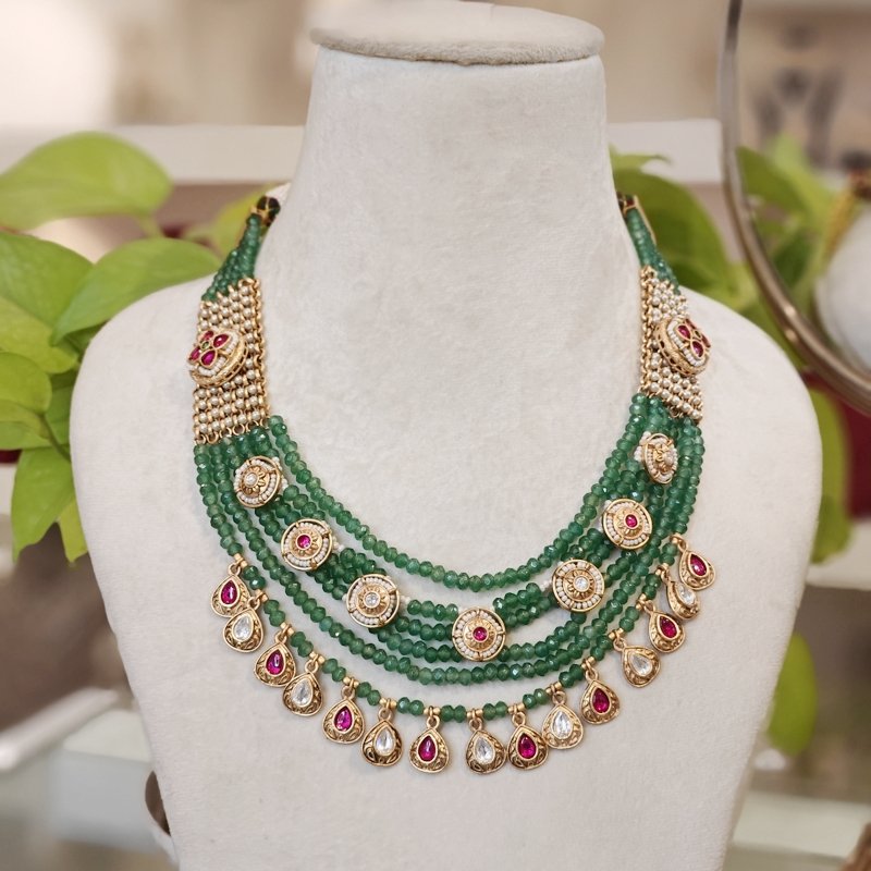 Mishthi Antique Kundan Polki Set