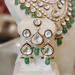 Aanaha Kundan Polki Double Line Set
