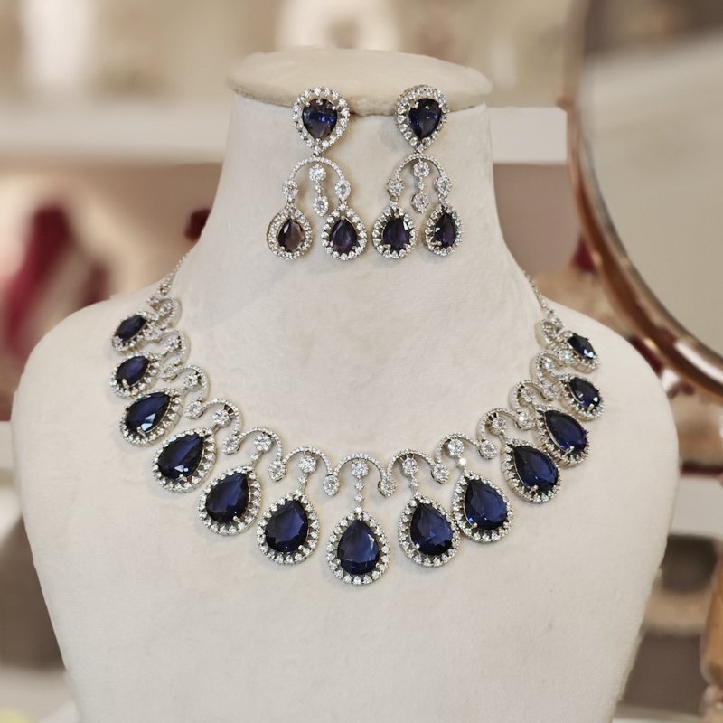 Selena Purple Necklace set