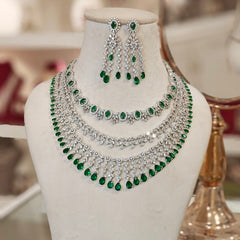 Ellena Green Necklace set