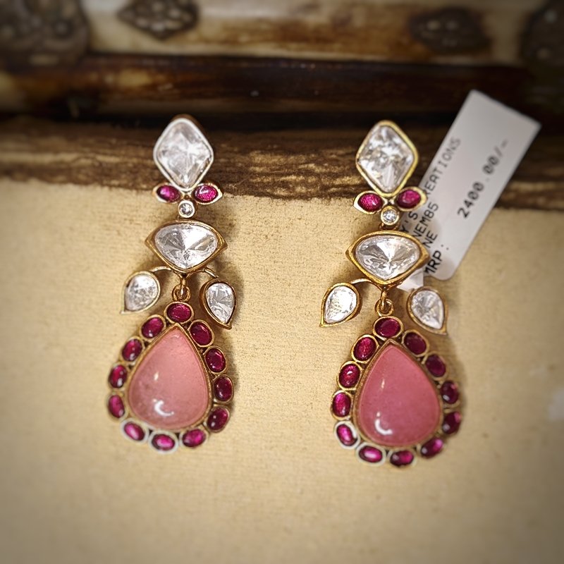 Akira uncut polki earrings