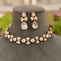 Ratti uncut polki neckline set