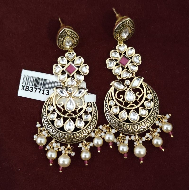 Rabia uncut polki earrings