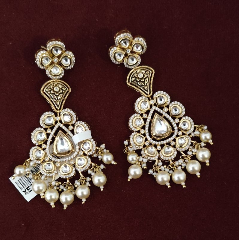 Rivayat uncut polki earrings