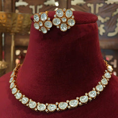 Antarang moissanaite neckline set