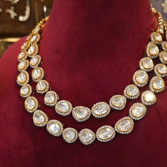 Meghna moissanite Neckline Set