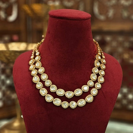 Meghna moissanite Neckline Set