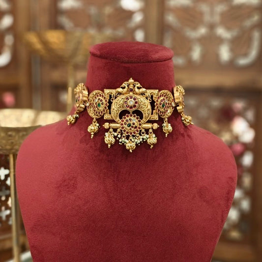 Metri antique gold plated set