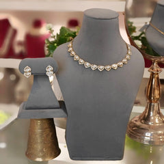 Aasvi Antique polki neckline