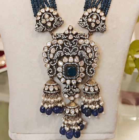 Manasvi moissanite Long set (Blue)