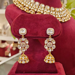 Aadesh Polki Neckline Set