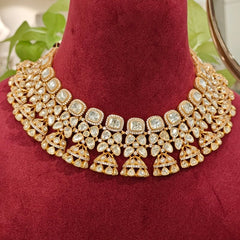 Aadesh Polki Neckline Set