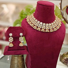 Aadesh Polki Neckline Set