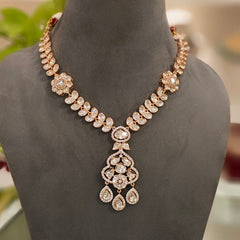 Elishaa Polki Pendent Set (Golden)