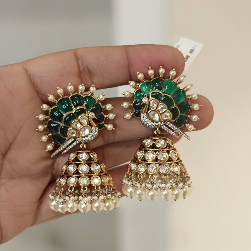 Anaya polki jhumka