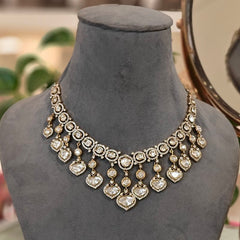 Damin Polki Neckline set