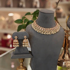 Amaira Polki Neckline set