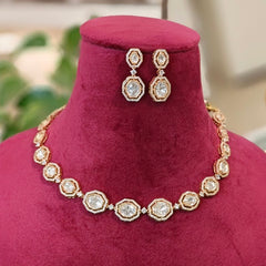 Hezal Polki Neckline set
