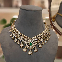 Veera Polki Neckline set