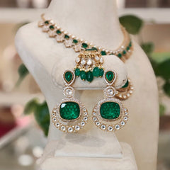 Amera doublet Polki Neckline Set