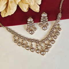 Damin Polki Neckline set