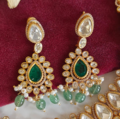 Alankar Moissanite bridal necklace set