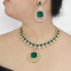 Amera doublet Polki Neckline Set