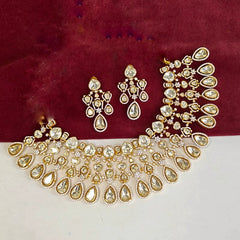 Albela Moissanite bridal necklace set