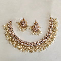 Amaira Polki Neckline set